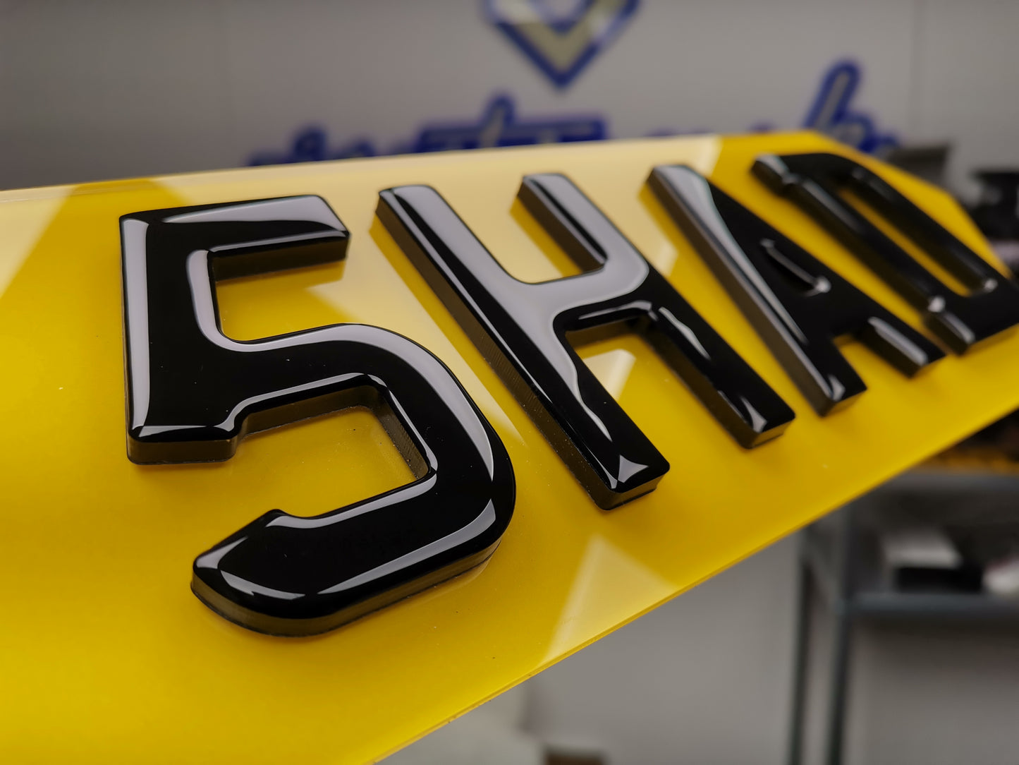 Standard Size Acrylic Number Plate