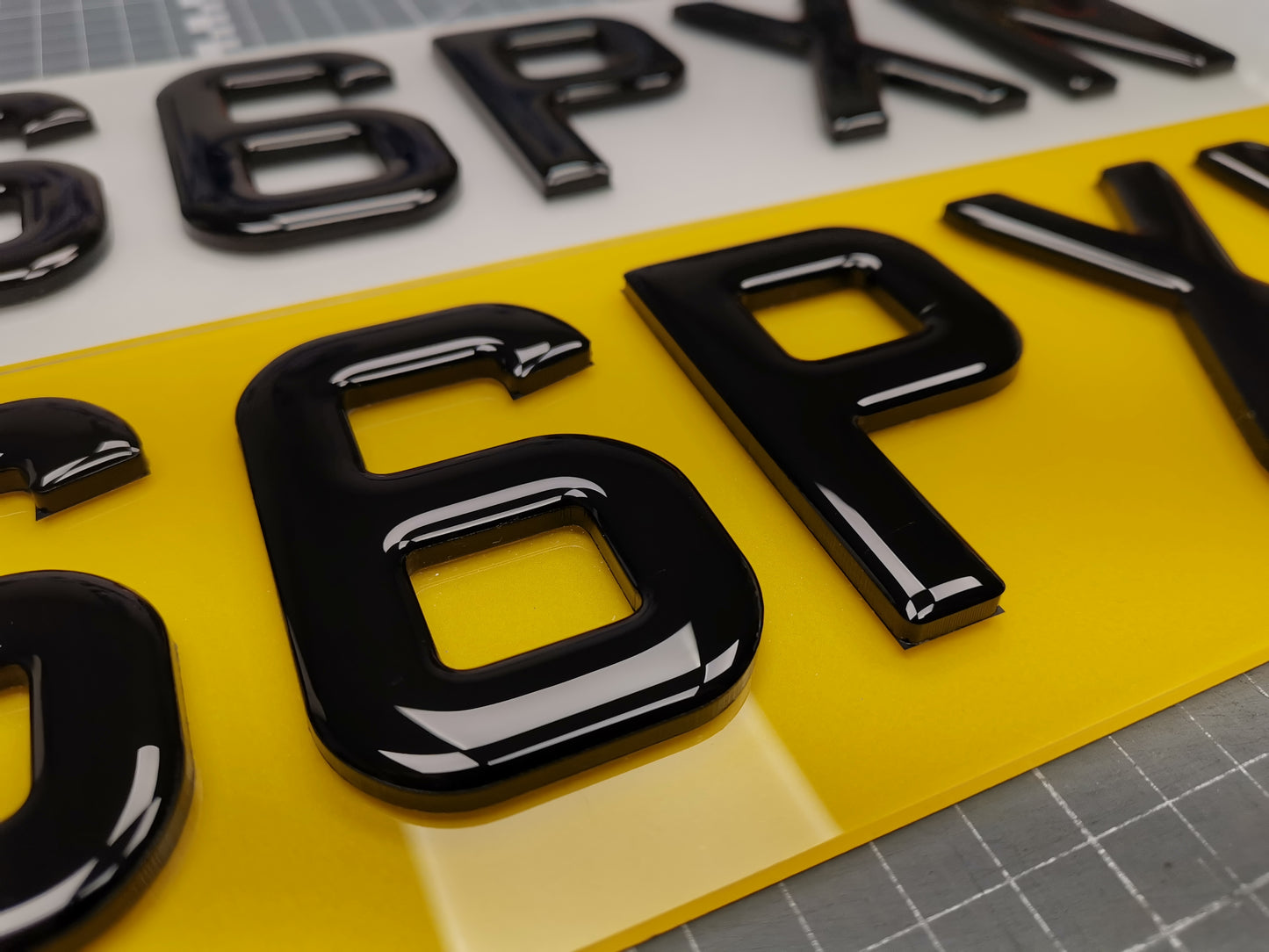 Standard Size Acrylic Number Plate