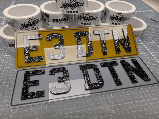 Custom Size Acrylic Number Plate