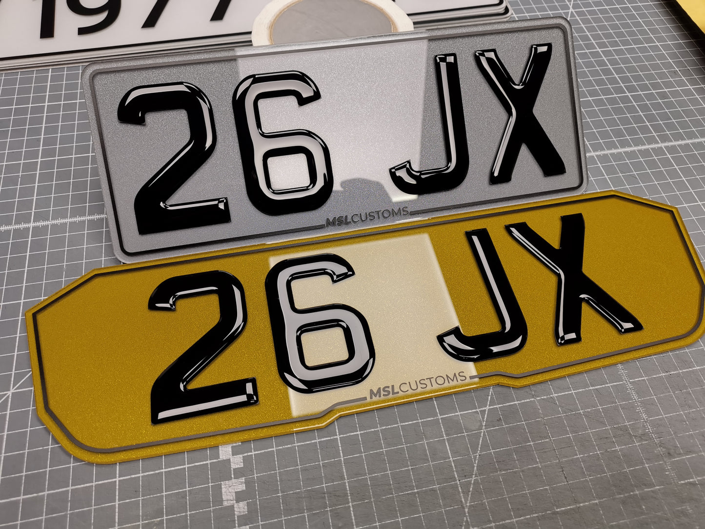 Shaped Acrylic Number Plate