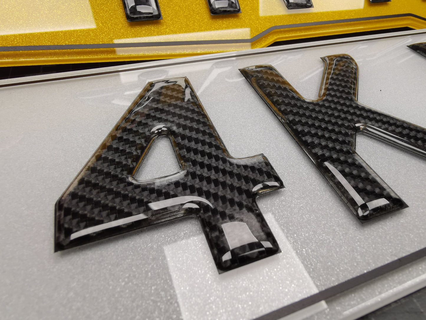 Standard Size Acrylic Number Plate