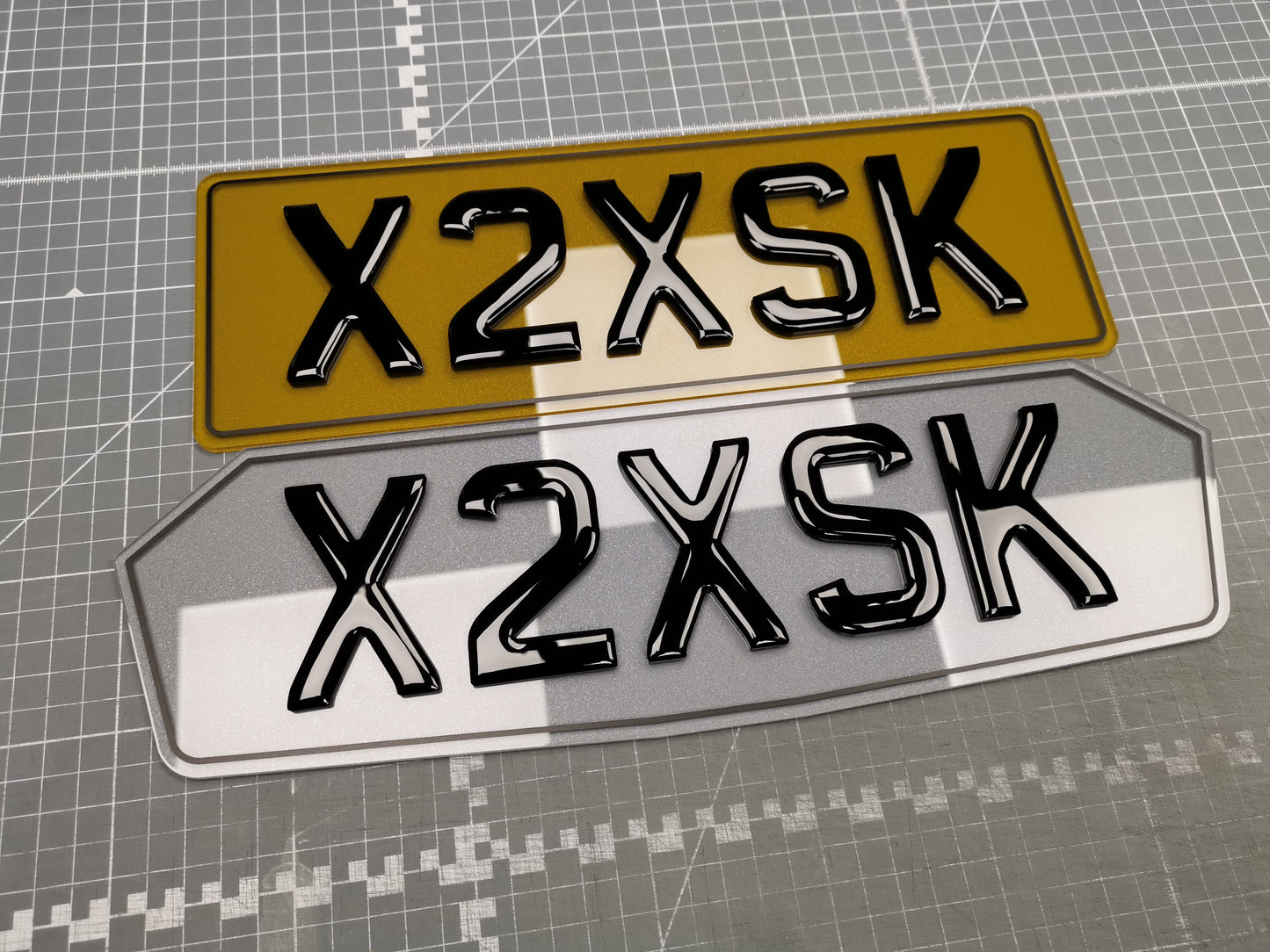 Shaped Acrylic Number Plate