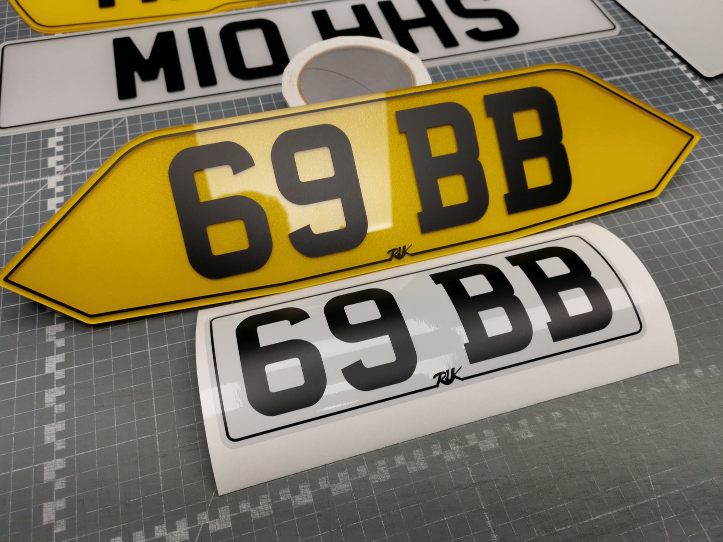 Shaped Acrylic Number Plate