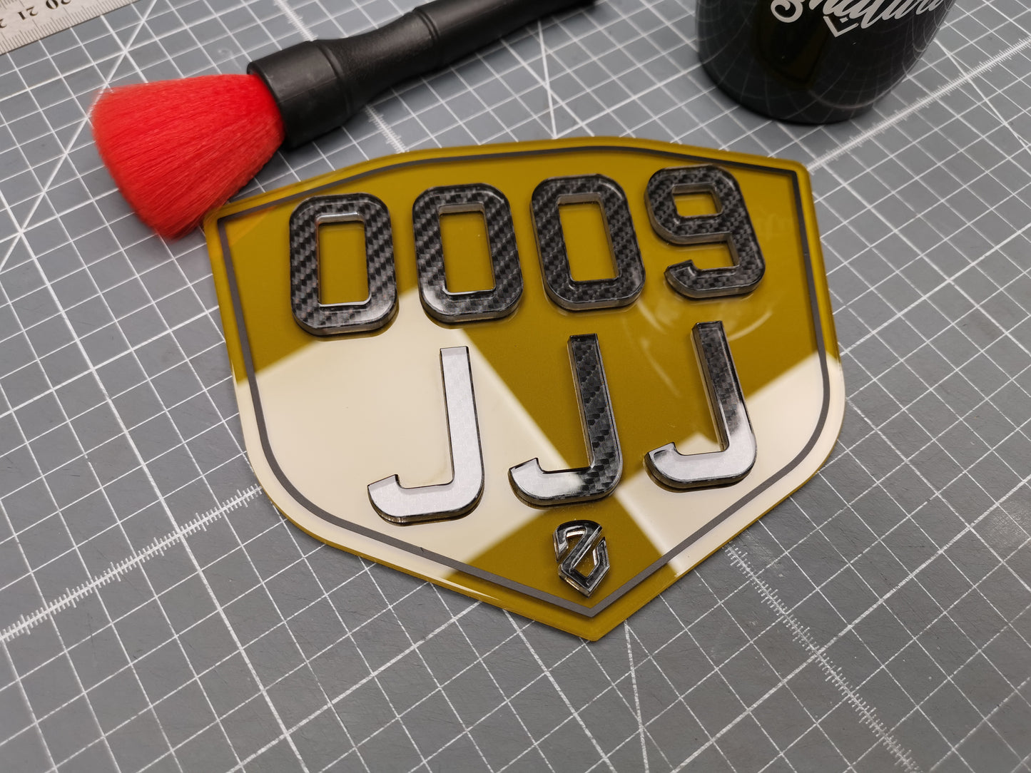 Shaped Acrylic Number Plate