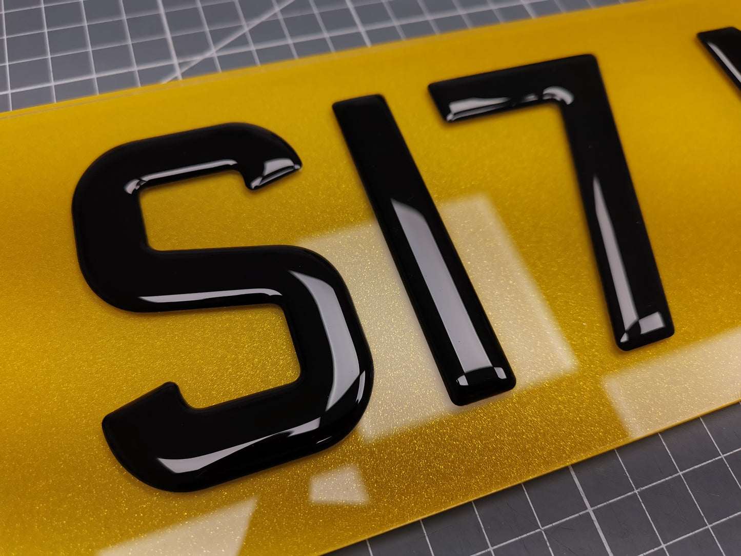 Standard Size Acrylic Number Plate