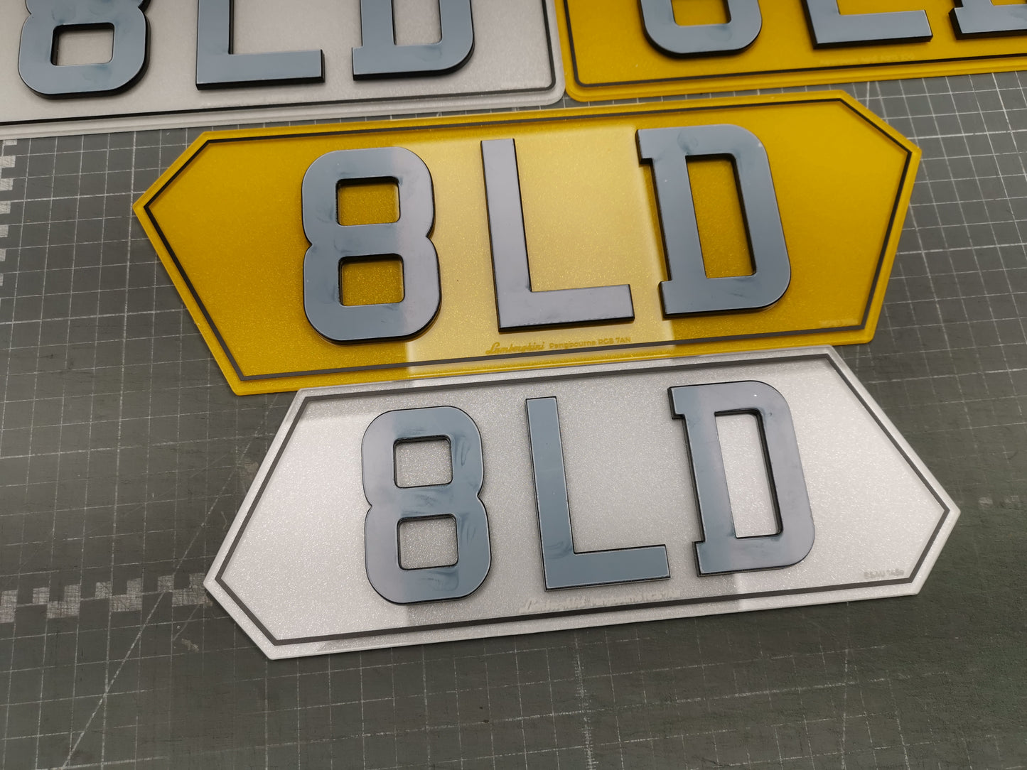 Shaped Acrylic Number Plate