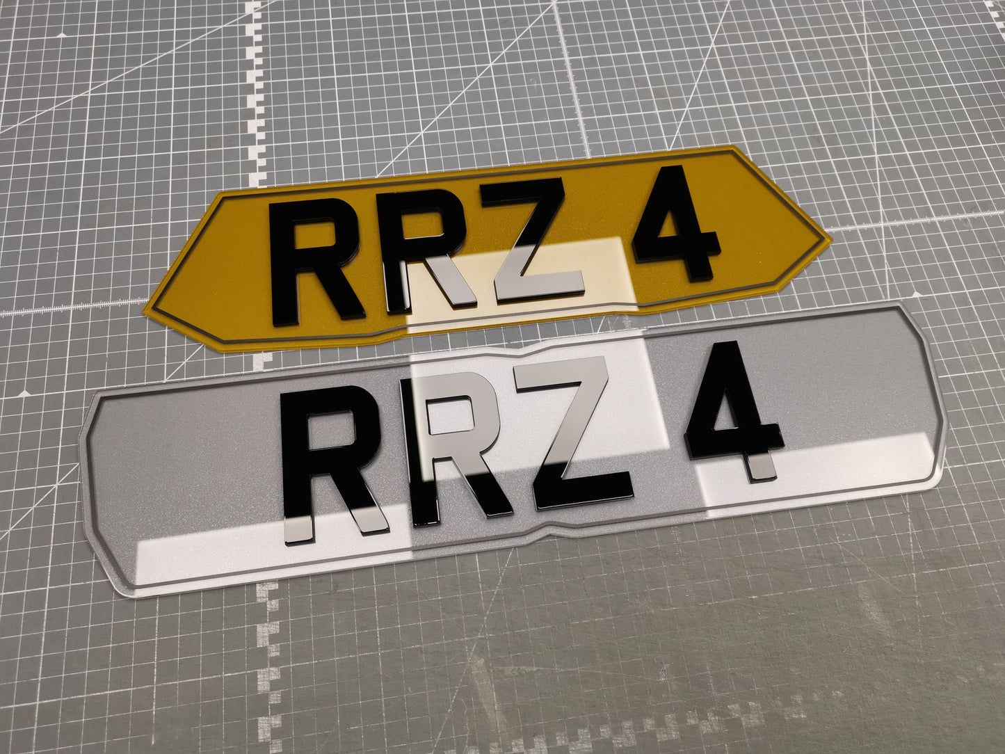 Shaped Acrylic Number Plate