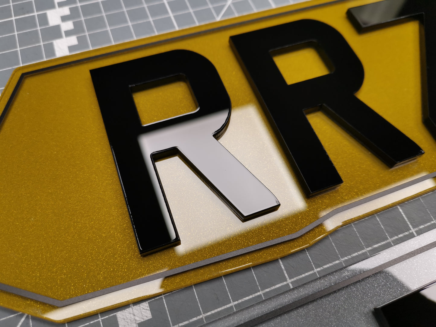Standard Size Acrylic Number Plate