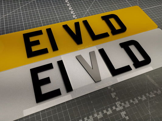 Standard Size Acrylic Number Plate
