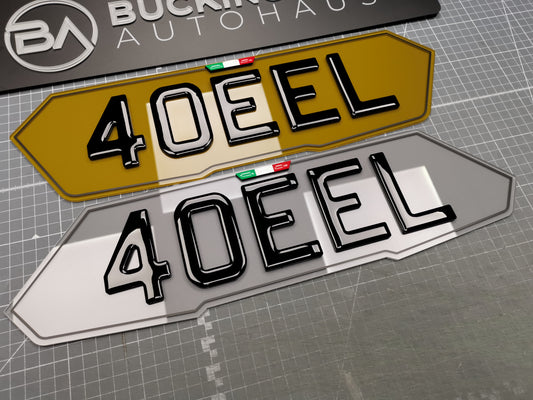 Shaped Acrylic Number Plate