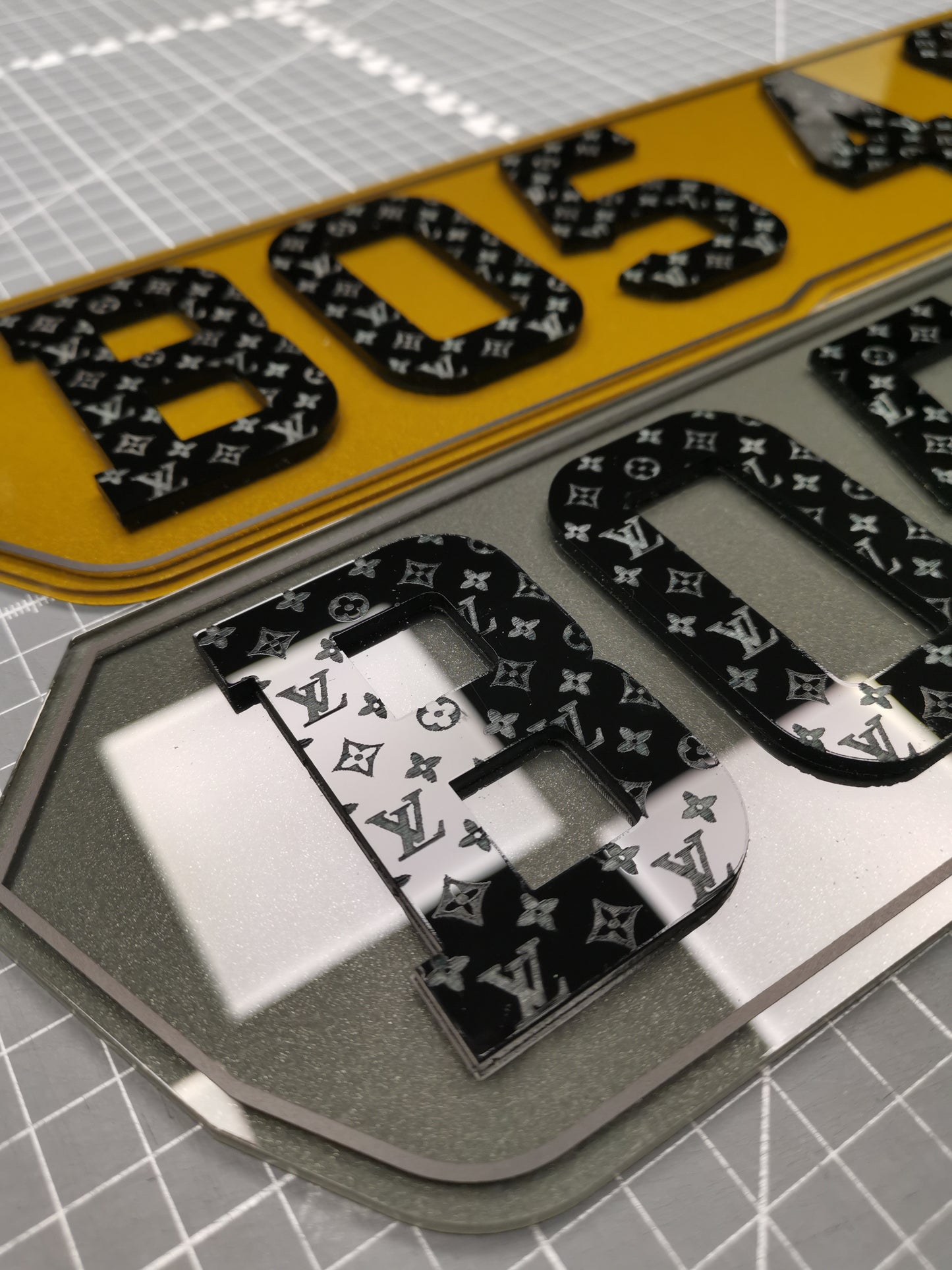 Shaped Acrylic Number Plate
