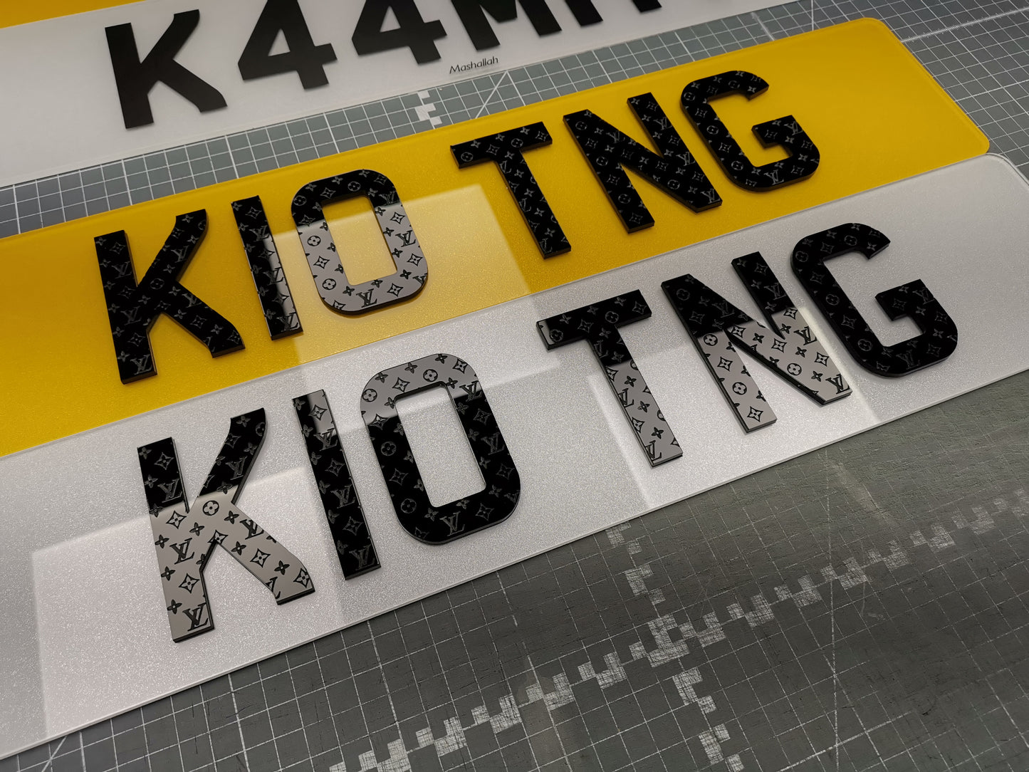 Standard Size Acrylic Number Plate