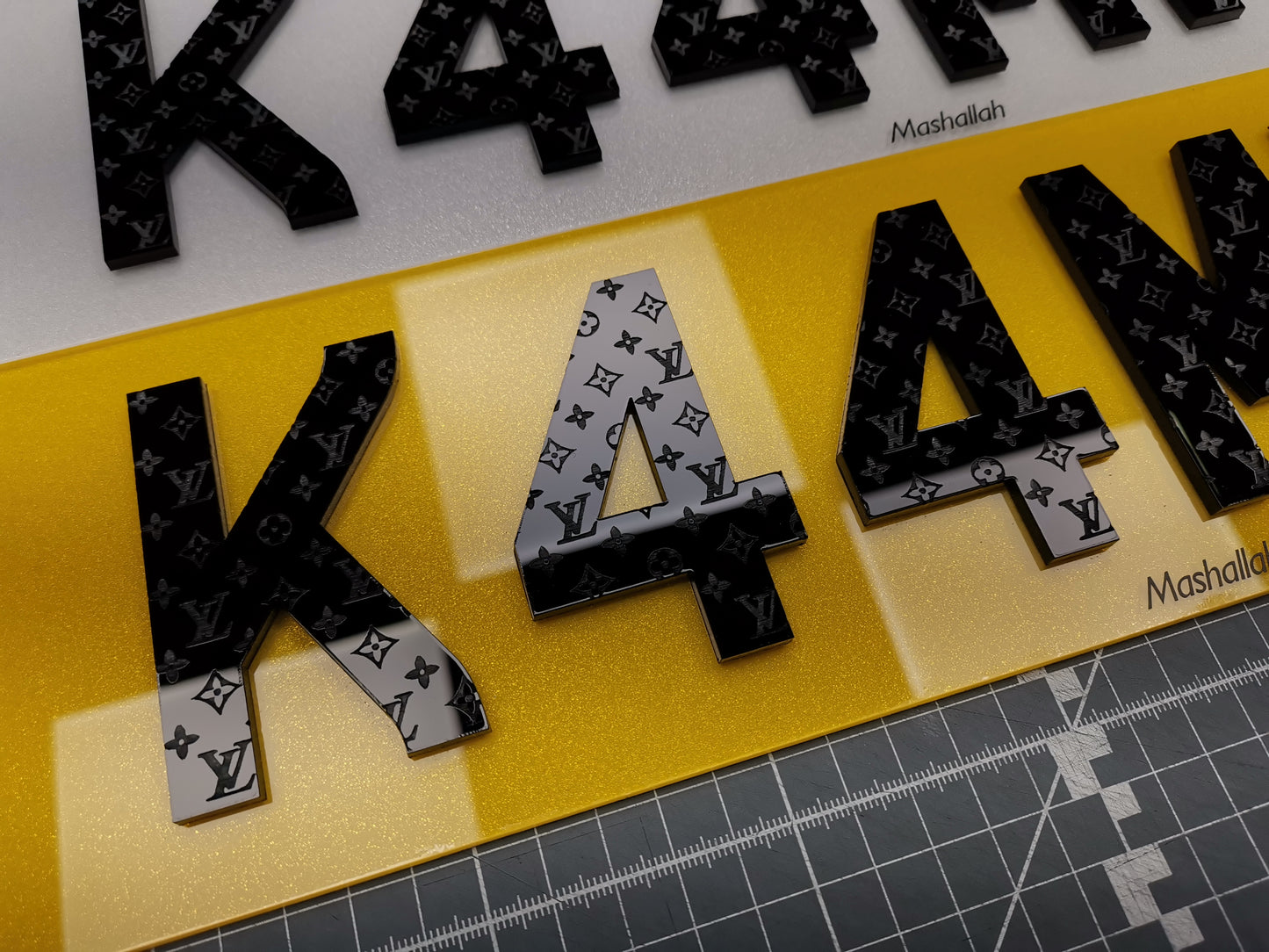 Shaped Acrylic Number Plate