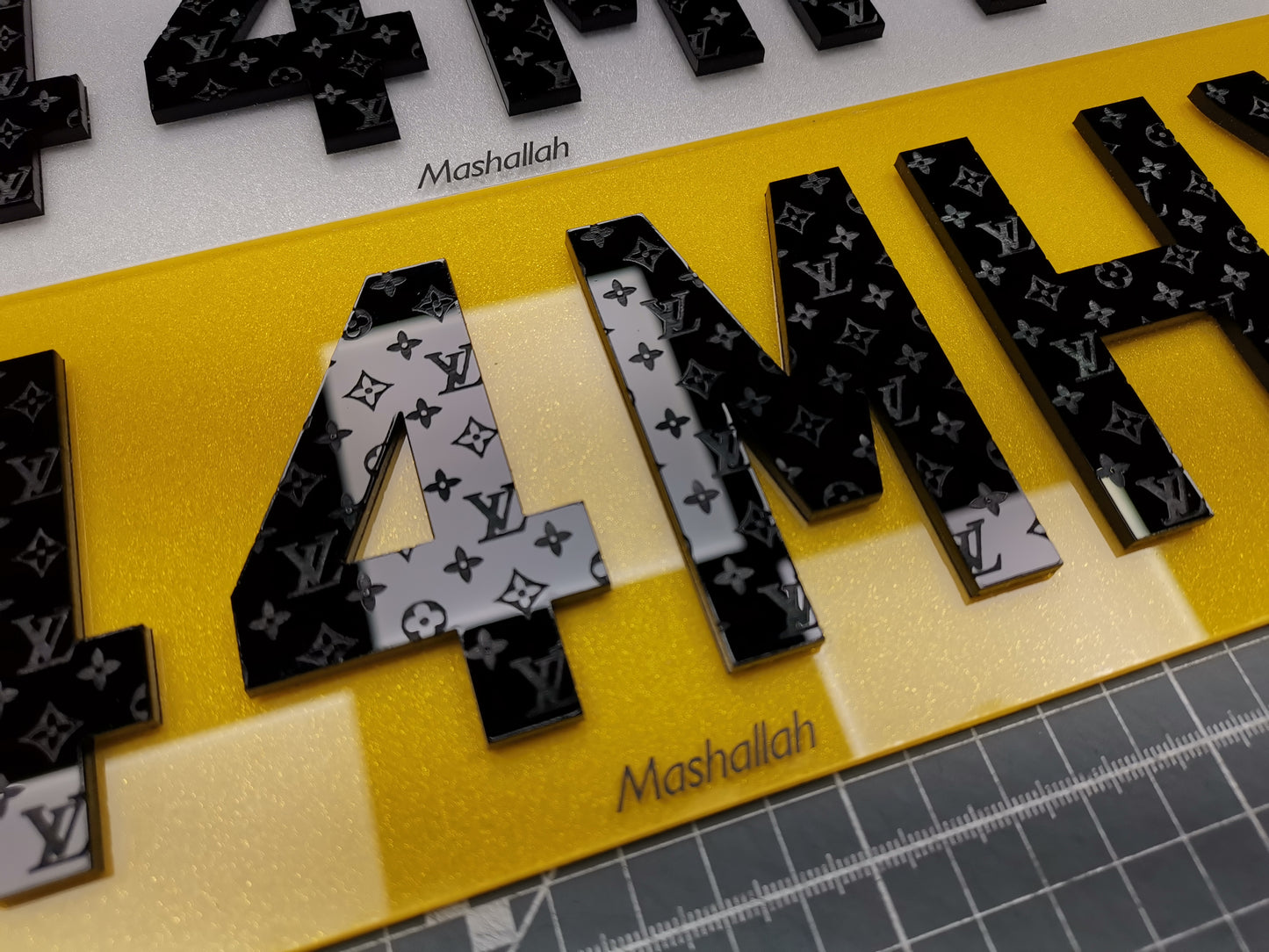 Standard Size Acrylic Number Plate
