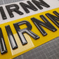 Standard Size Acrylic Number Plate