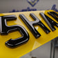 Standard Size Acrylic Number Plate