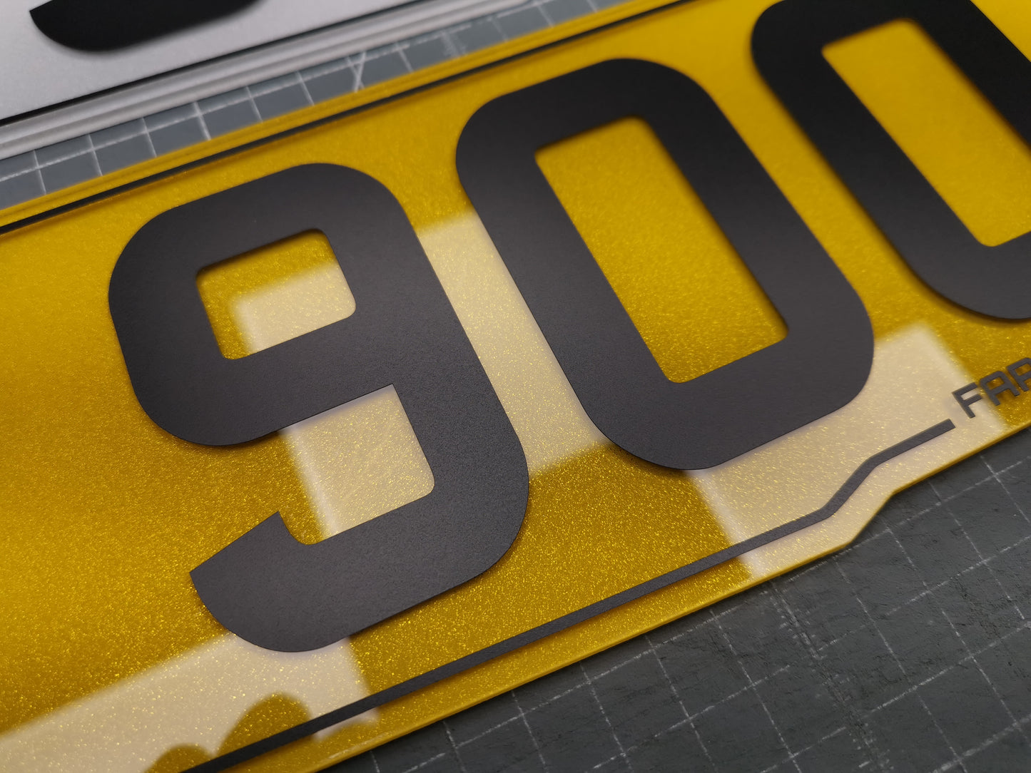 Standard Size Acrylic Number Plate