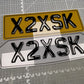 Shaped Acrylic Number Plate