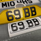 Shaped Acrylic Number Plate