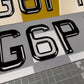 Standard Size Acrylic Number Plate
