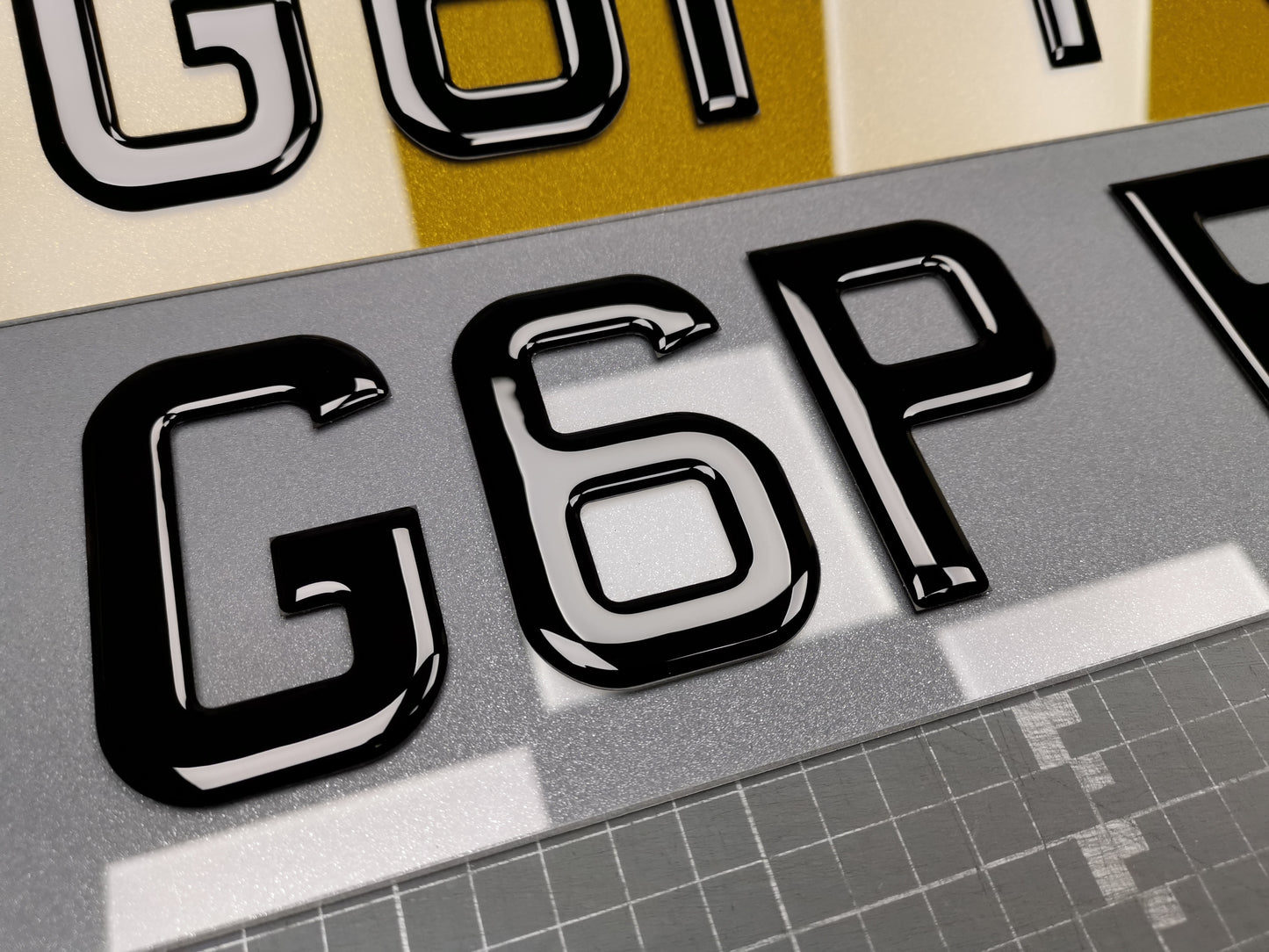 Standard Size Acrylic Number Plate