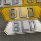 Shaped Acrylic Number Plate