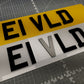 Standard Size Acrylic Number Plate
