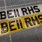 Standard Size Acrylic Number Plate