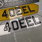 Shaped Acrylic Number Plate