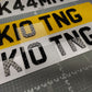Standard Size Acrylic Number Plate